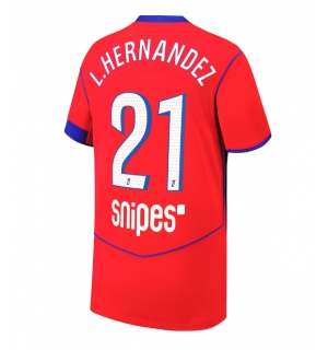 Paris Saint-Germain Lucas Hernandez #21 Tredjedrakt 2025-26 Kortermet
