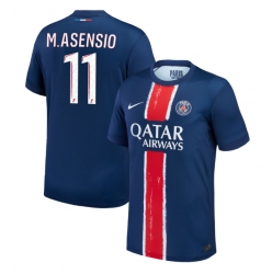 Paris Saint-Germain Marco Asensio #11 Hjemmedrakt 2024-25 Kortermet