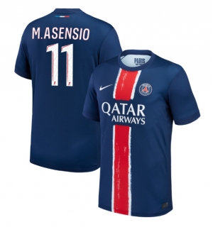 Paris Saint-Germain Marco Asensio #11 Hjemmedrakt 2024-25 Kortermet