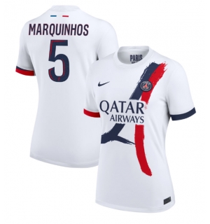 Paris Saint-Germain Marquinhos #5 Bortedrakt Dame 2024-25 Kortermet