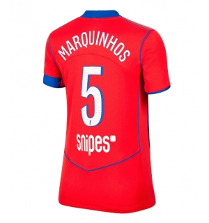 Paris Saint-Germain Marquinhos #5 Tredjedrakt Dame 2025-26 Kortermet