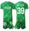 Paris Saint-Germain Matvei Safonov #39 Keeper Hjemmedraktsett Barn 2024-25 Kortermet (+ Korte bukser)