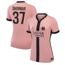 Paris Saint-Germain Milan Skriniar #37 Tredjedrakt Dame 2024-25 Kortermet