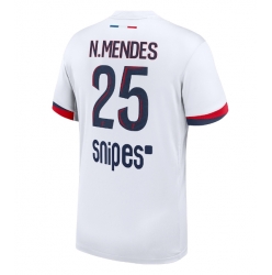 Paris Saint-Germain Nuno Mendes #25 Bortedrakt 2025-26 Kortermet