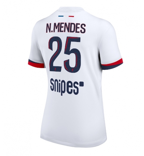 Paris Saint-Germain Nuno Mendes #25 Bortedrakt Dame 2025-26 Kortermet Paris Saint-Germain Nuno Mendes #25 Bortedrakt Dame 2025-26 Kortermet