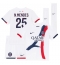 Paris Saint-Germain Nuno Mendes #25 Bortedraktsett Barn 2025-26 Kortermet (+ Korte bukser)