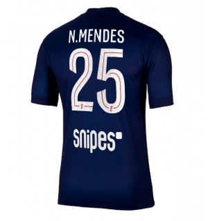 Paris Saint-Germain Nuno Mendes #25 Hjemmedrakt 2025-26 Kortermet
