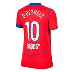 Paris Saint-Germain Ousmane Dembele #10 Tredjedrakt Dame 2025-26 Kortermet