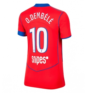 Paris Saint-Germain Ousmane Dembele #10 Tredjedrakt Dame 2025-26 Kortermet