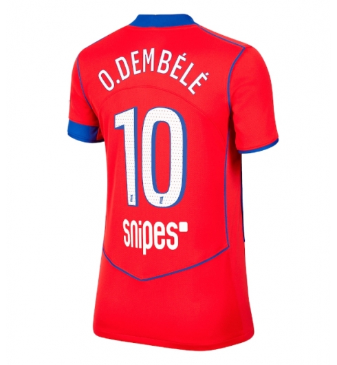 Paris Saint-Germain Ousmane Dembele #10 Tredjedrakt Dame 2025-26 Kortermet Paris Saint-Germain Ousmane Dembele #10 Tredjedrakt Dame 2025-26 Kortermet