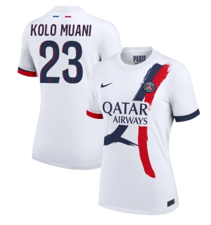 Paris Saint-Germain Randal Kolo Muani #23 Bortedrakt Dame 2024-25 Kortermet