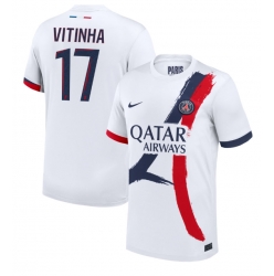 Paris Saint-Germain Vitinha #17 Bortedrakt 2024-25 Kortermet