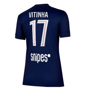 Paris Saint-Germain Vitinha #17 Hjemmedrakt Dame 2025-26 Kortermet