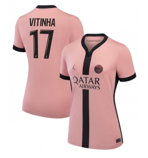 Paris Saint-Germain Vitinha #17 Tredjedrakt Dame 2024-25 Kortermet