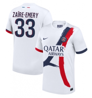 Paris Saint-Germain Warren Zaire-Emery #33 Bortedrakt 2024-25 Kortermet