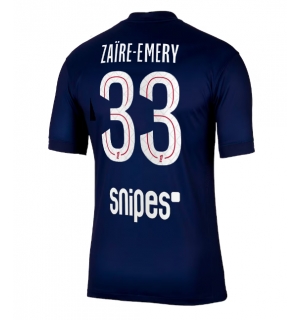 Paris Saint-Germain Warren Zaire-Emery #33 Hjemmedrakt 2025-26 Kortermet