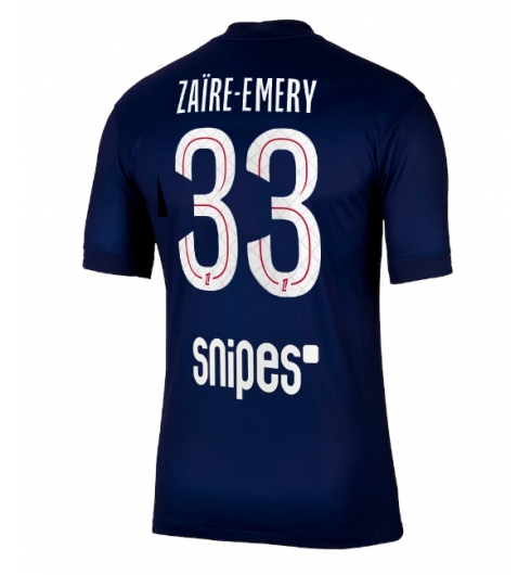 Paris Saint-Germain Warren Zaire-Emery #33 Hjemmedrakt 2025-26 Kortermet Paris Saint-Germain Warren Zaire-Emery #33 Hjemmedrakt 2025-26 Kortermet