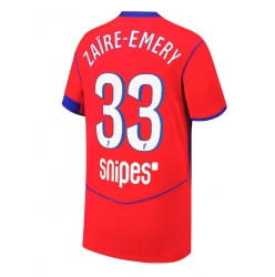 Paris Saint-Germain Warren Zaire-Emery #33 Tredjedrakt 2025-26 Kortermet