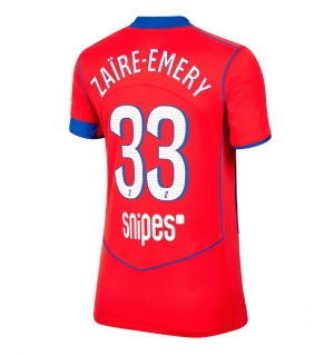 Paris Saint-Germain Warren Zaire-Emery #33 Tredjedrakt Dame 2025-26 Kortermet