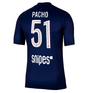 Paris Saint-Germain Willian Pacho #51 Hjemmedrakt 2025-26 Kortermet