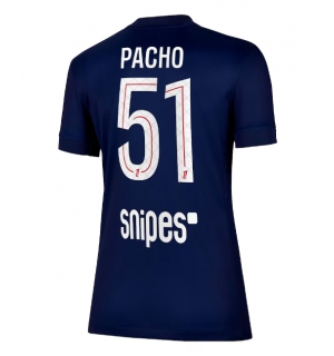 Paris Saint-Germain Willian Pacho #51 Hjemmedrakt Dame 2025-26 Kortermet