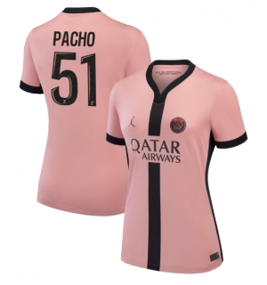 Paris Saint-Germain Willian Pacho #51 Tredjedrakt Dame 2024-25 Kortermet