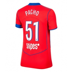 Paris Saint-Germain Willian Pacho #51 Tredjedrakt Dame 2025-26 Kortermet