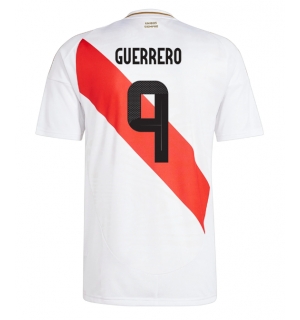 Peru Paolo Guerrero #9 Hjemmedrakt Copa America 2024 Kortermet