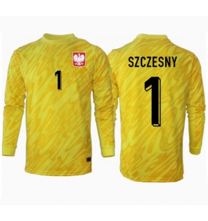 Polen Wojciech Szczesny #1 Keeper Hjemmedrakt EM 2024 Langermet