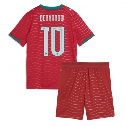 Portugal Bernardo Silva #10 Hjemmedraktsett Barn VM 2026 Kortermet (+ Korte bukser)