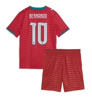 Portugal Bernardo Silva #10 Hjemmedraktsett Barn VM 2026 Kortermet (+ Korte bukser)