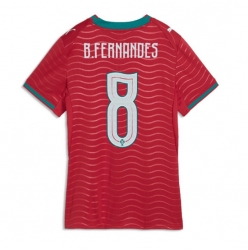 Portugal Bruno Fernandes #8 Hjemmedrakt Dame VM 2026 Kortermet