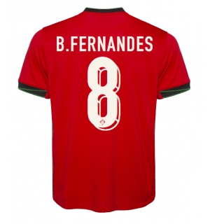 Portugal Bruno Fernandes #8 Hjemmedrakt EM 2024 Kortermet