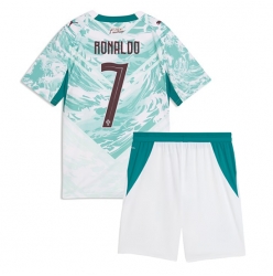 Portugal Cristiano Ronaldo #7 Bortedraktsett Barn VM 2026 Kortermet (+ Korte bukser)