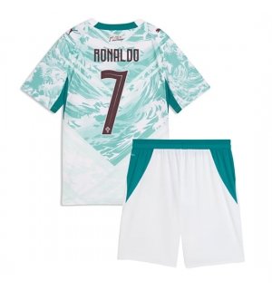 Portugal Cristiano Ronaldo #7 Bortedraktsett Barn VM 2026 Kortermet (+ Korte bukser)