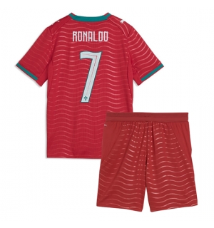 Portugal Cristiano Ronaldo #7 Hjemmedraktsett Barn VM 2026 Kortermet (+ Korte bukser)