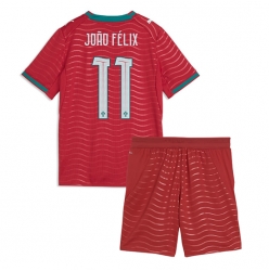 Portugal Joao Felix #11 Hjemmedraktsett Barn VM 2026 Kortermet (+ Korte bukser)