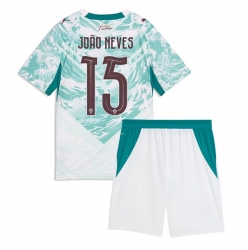 Portugal Joao Neves #15 Bortedraktsett Barn VM 2026 Kortermet (+ Korte bukser)