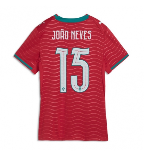 Portugal Joao Neves #15 Hjemmedrakt Dame VM 2026 Kortermet Portugal Joao Neves #15 Hjemmedrakt Dame VM 2026 Kortermet