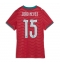 Portugal Joao Neves #15 Hjemmedrakt Dame VM 2026 Kortermet Portugal Joao Neves #15 Hjemmedrakt Dame VM 2026 Kortermet
