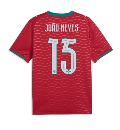 Portugal Joao Neves #15 Hjemmedrakt VM 2026 Kortermet Portugal Joao Neves #15 Hjemmedrakt VM 2026 Kortermet