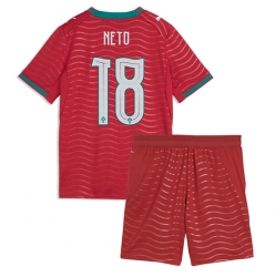 Portugal Pedro Neto #18 Hjemmedraktsett Barn VM 2026 Kortermet (+ Korte bukser)