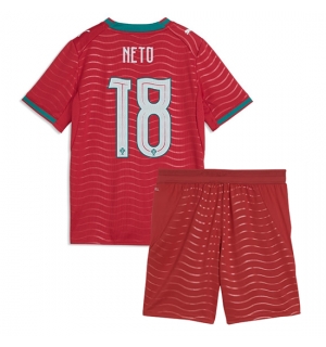 Portugal Pedro Neto #18 Hjemmedraktsett Barn VM 2026 Kortermet (+ Korte bukser)