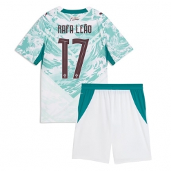 Portugal Rafael Leao #17 Bortedraktsett Barn VM 2026 Kortermet (+ Korte bukser)
