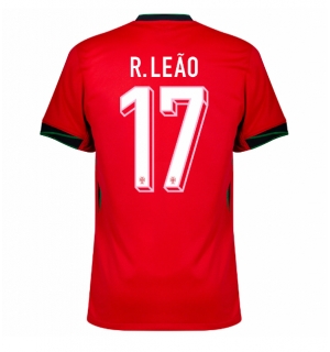 Portugal Rafael Leao #17 Hjemmedrakt EM 2024 Kortermet
