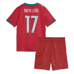 Portugal Rafael Leao #17 Hjemmedraktsett Barn VM 2026 Kortermet (+ Korte bukser)