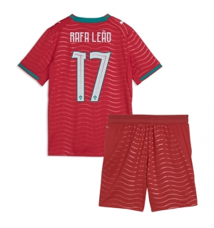 Portugal Rafael Leao #17 Hjemmedraktsett Barn VM 2026 Kortermet (+ Korte bukser)