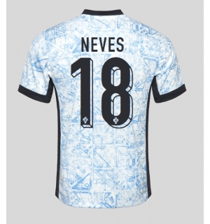 Portugal Ruben Neves #18 Bortedrakt EM 2024 Kortermet