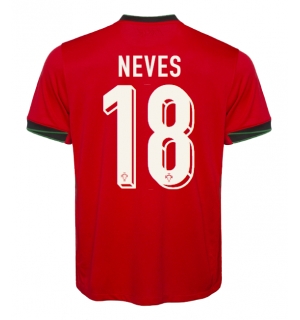 Portugal Ruben Neves #18 Hjemmedrakt EM 2024 Kortermet