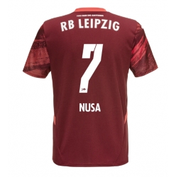 RB Leipzig Antonio Nusa #7 Bortedrakt 2024-25 Kortermet